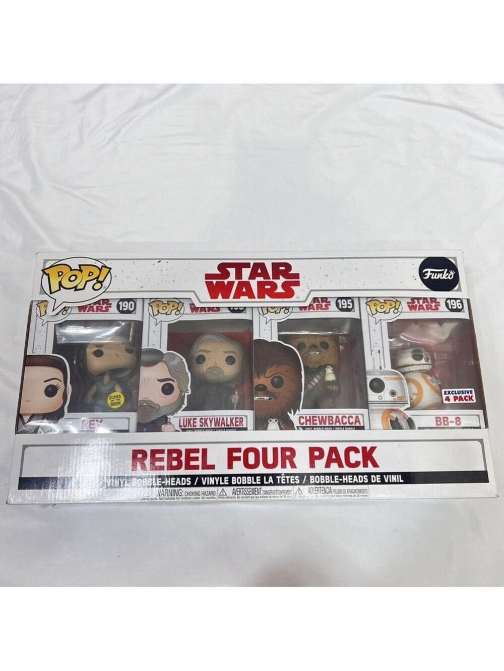 Funko Pop! Vinyl: Star Wars - TLJ-4 Pack- Good Guys